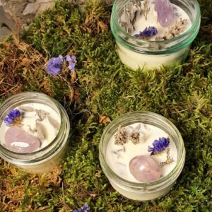 bougie meditation lavande